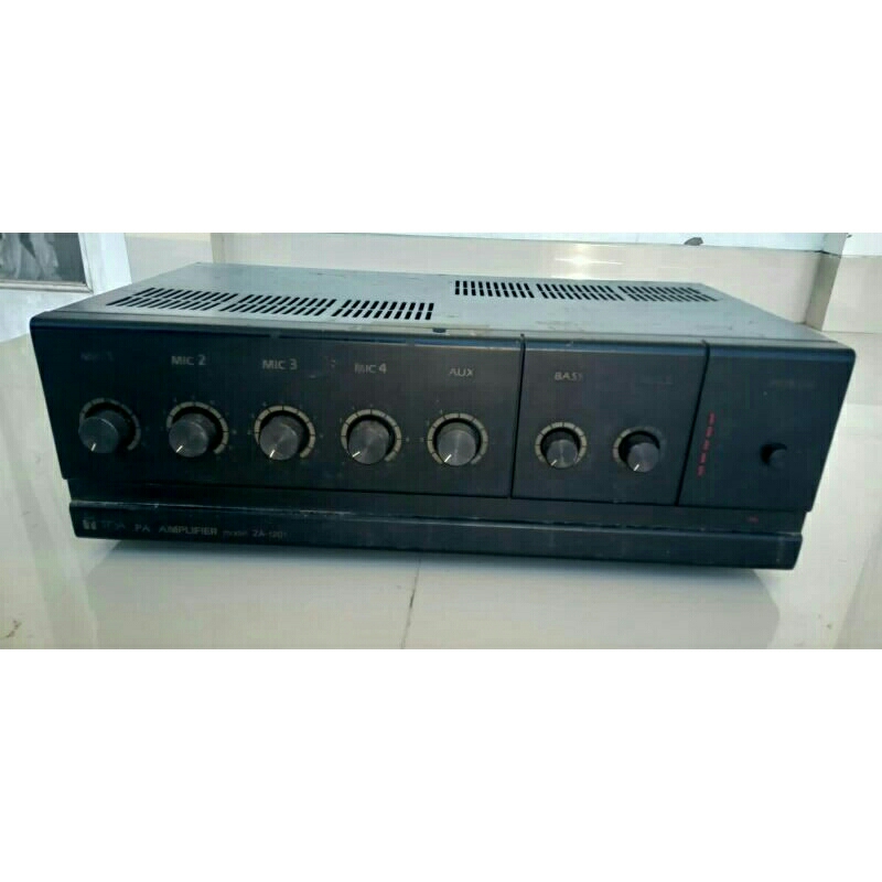 Ampli TOA ZA-1201 (120 watt - max 180 watt. Barang bekas, normal dan ori)