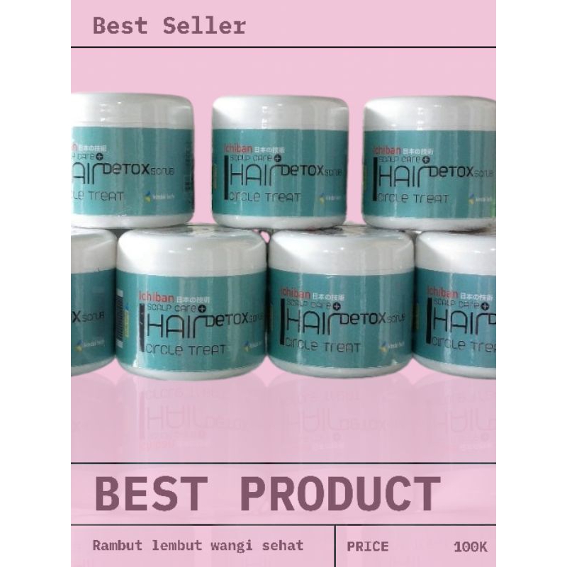 Masker KERATIN ICHIBAN HAIR DETOK + SCRUB 500gr