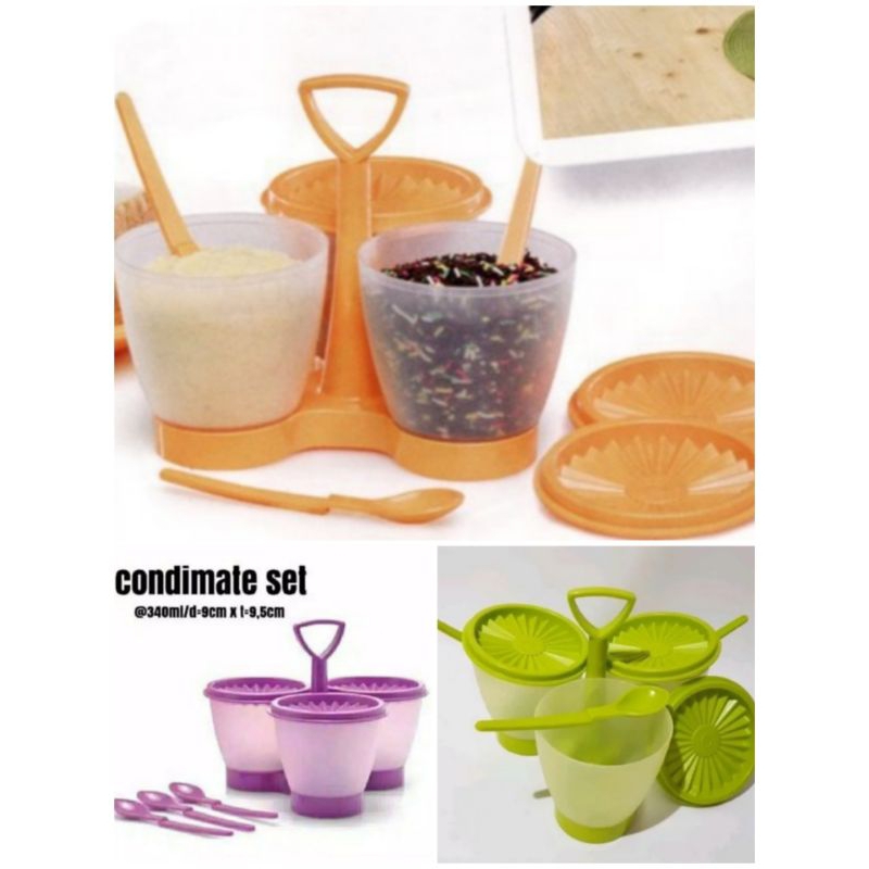 Condimate tupperware /cake tray tupperware/tempat sambel tupperware