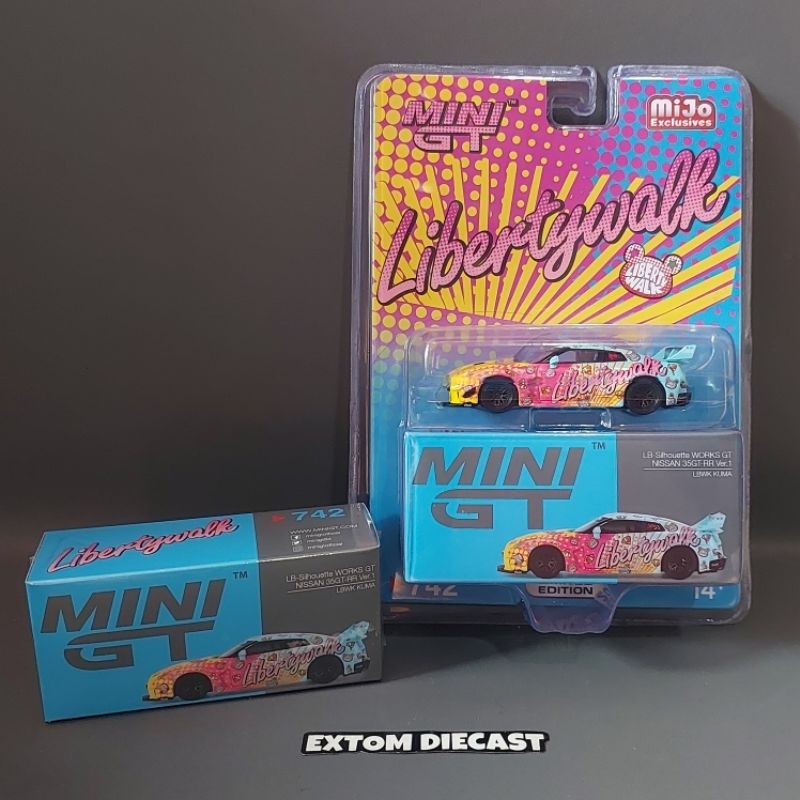 Mini GT Nissan Skyline GTR R35 LBWK Kuma No 742