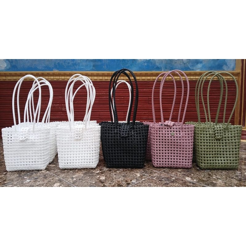 TAS ANYAMAN TARO/TAS SEKAR/TAS ANYAMAN MURAH/TAS WANITA/TAS ANYAMAN PLASTIK JALI