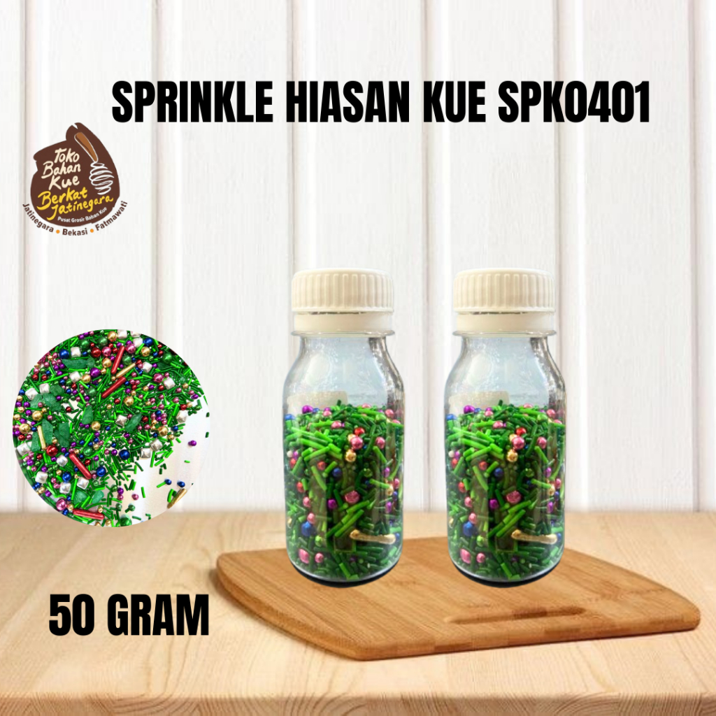 

SPRINKLE HIASAN KUE CHRISMAS / SPRINKLE HIASAN KUE NATAL / 50 GRAM