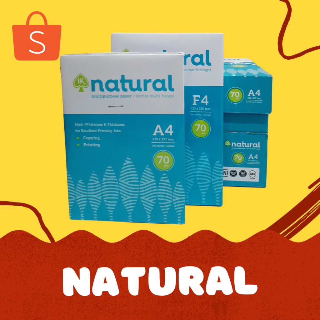

Kertas HVS NATURAL A4 70 gr GSM