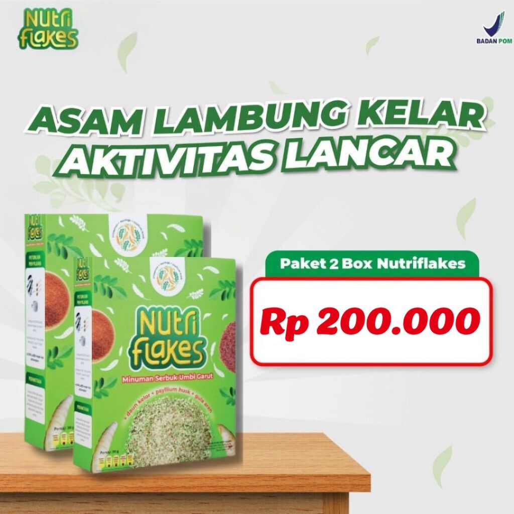 

Nutriflakes Sereal Asam Lambung Original 2 Box
