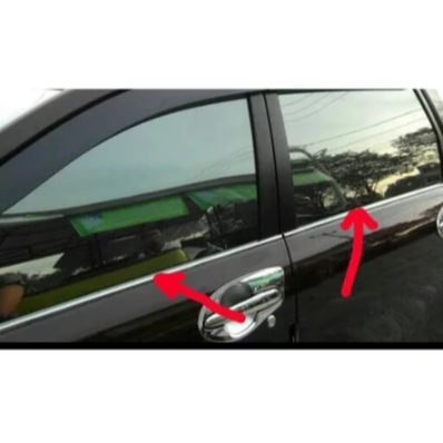 Lis list kaca samping pelipit pintu mobil all new avanza/ xenia / veloz 2012 sampai 2021 tipe e g 20
