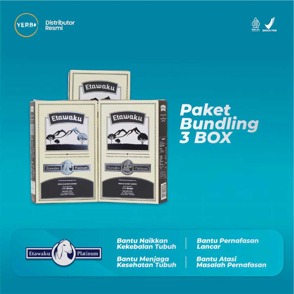 

Paket 3 Box Etawaku Platinum - Ampuh Sembuhkan Sesak Nafas Tanpa Susu Asma Susu Batuk Susu Tuberkulosis Susu Nyeri Dada Susu Sendi Susu Asam Urat Susu Kolesterol Susu Pernapasan Susu Pernafasan Susu Tulang Susu Tulang Susu Sendi Obat Asam Urat Obat Sendi