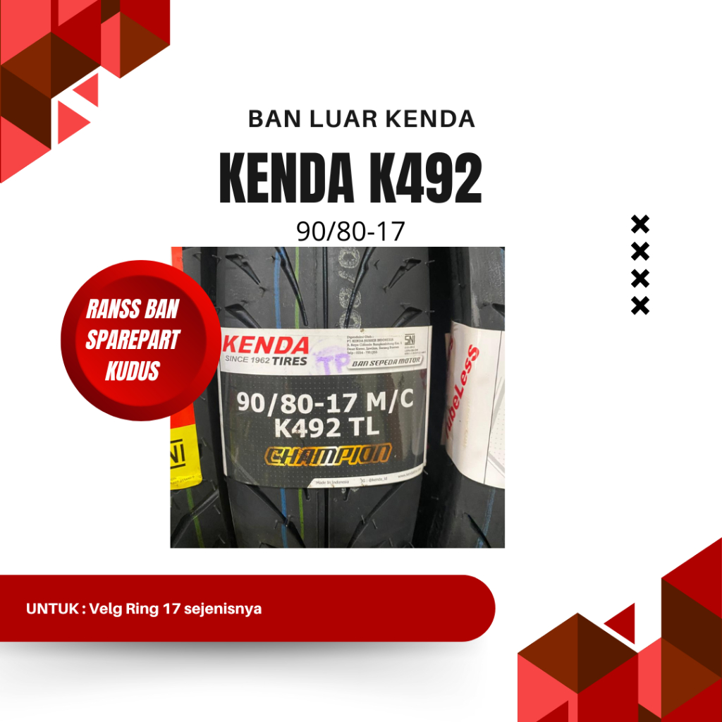 BAN LUAR KENDA K492 90/80-17