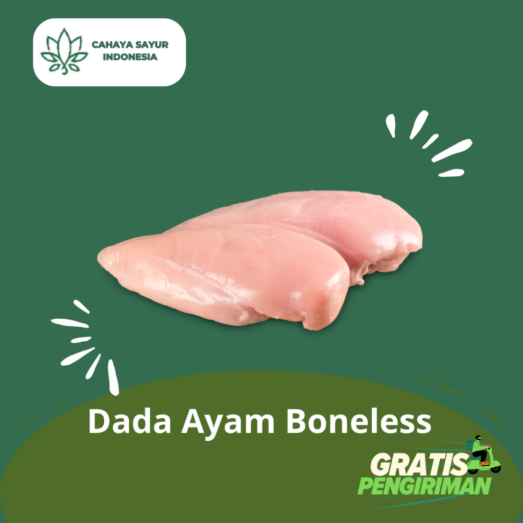 

Daging Ayam Boneless Dada / Fillet Dada Ayam Tanpa Kulit 1 KG + Gratis Ongkir