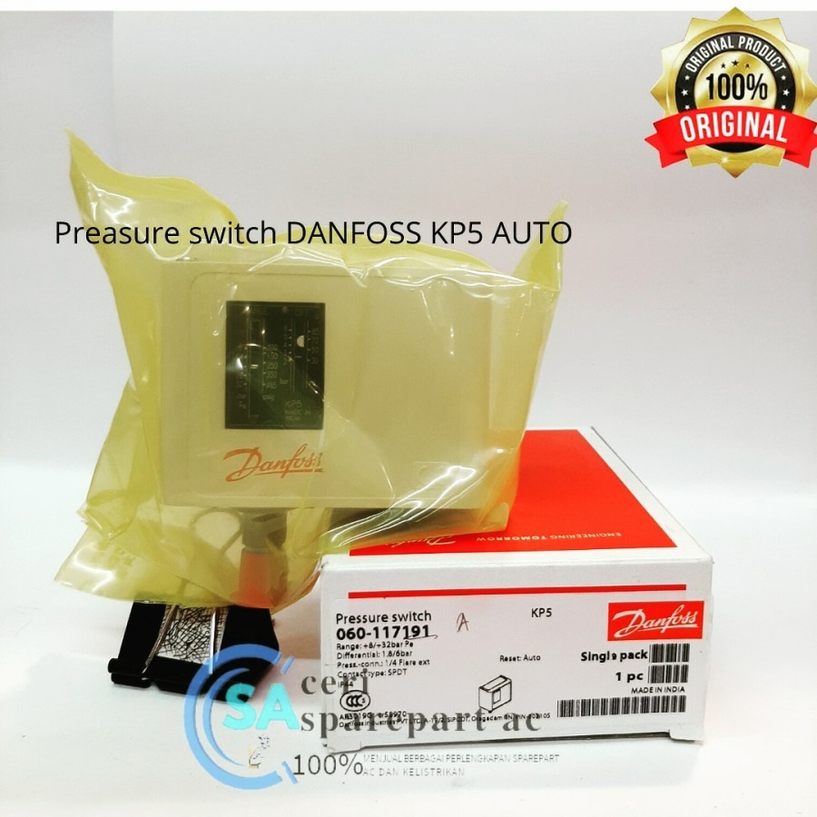 Pressure Switch Danfoss KP5 AUTO| High Pressure Switch KP 5 117191