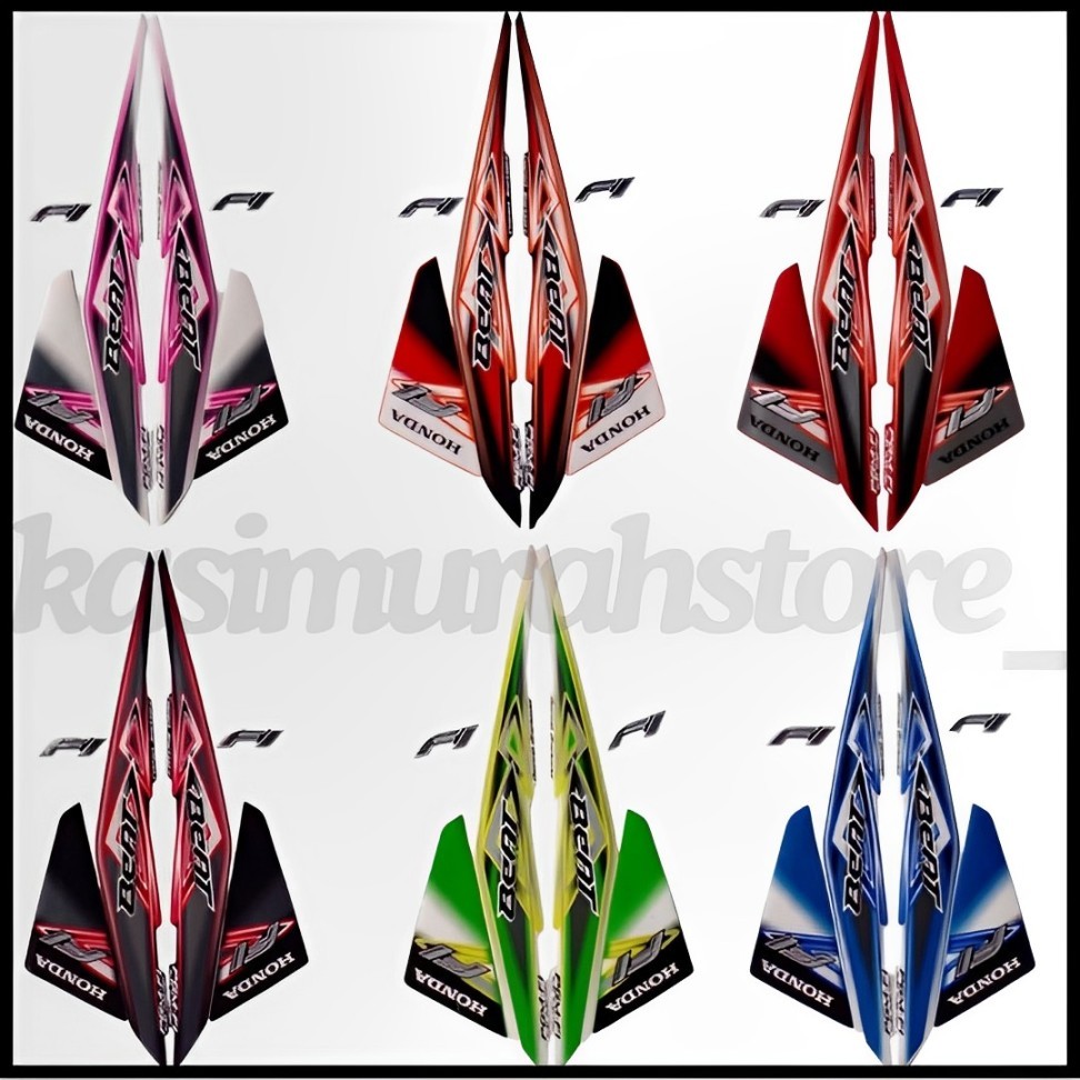 Stiker Striping Beat FI 2013 - List Motor Beat FI 2013 - Stiker Body Beat F1 2013 TERLARIS