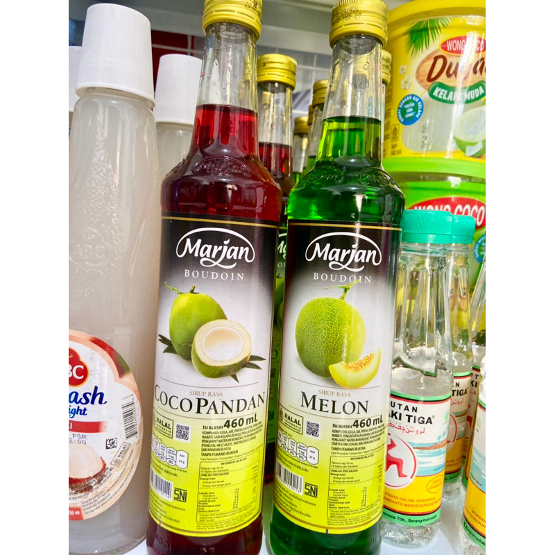 

Marjan sirup rasa coco pandan dan melon 460ml