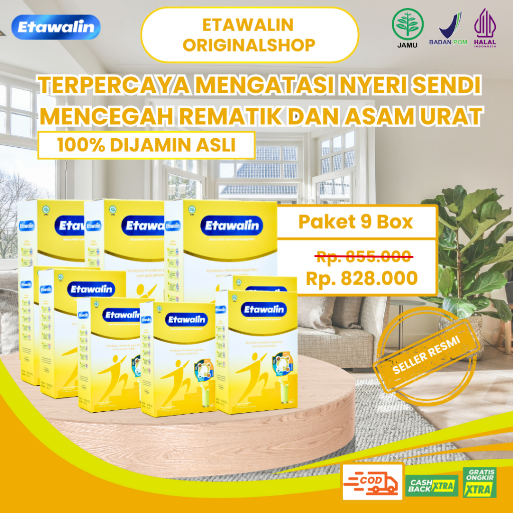 

Etawalin Susu Kambing Etawa Solusi Asam Urat Original Official 9 Box