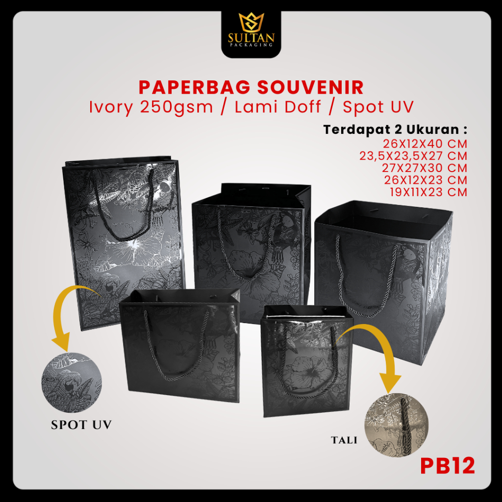 

Paper Bag Hadiah Jumbo / Premium Gift Bag / Tas Kado Jinjing / PB12