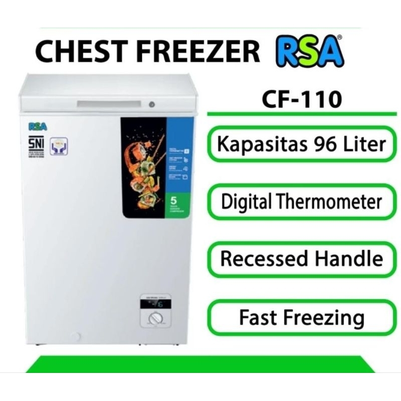 BOX FREEZEER RSA 100 LITER CHEST FREEZER RSA 100LITER CF110