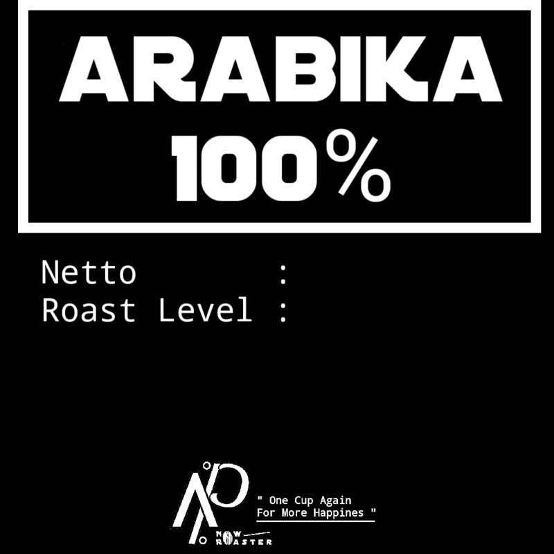 

Biji Kopi Arabika 100% Dark Roast 250gr Now Roaster