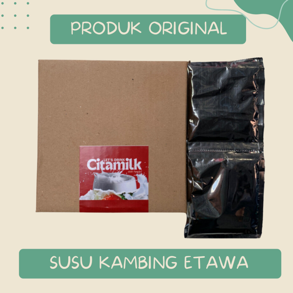 

Susu Bubuk - Susu Kambing Etawa 1 Kotak 10 Sachet - Susu Kambing Murni