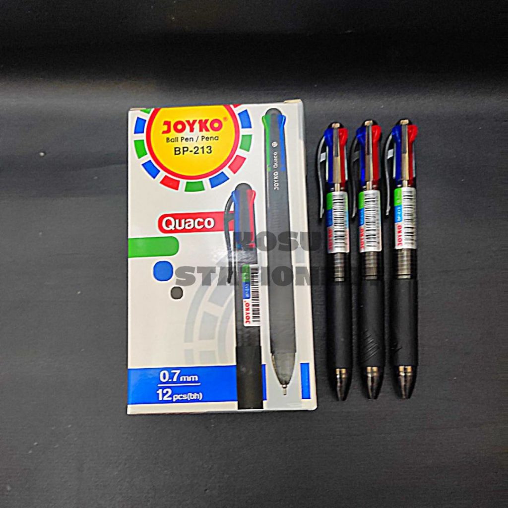 

BOLPEN / BALLPOINT / PULPEN / POLPEN 4 WARNA JOYKO QUACO 213