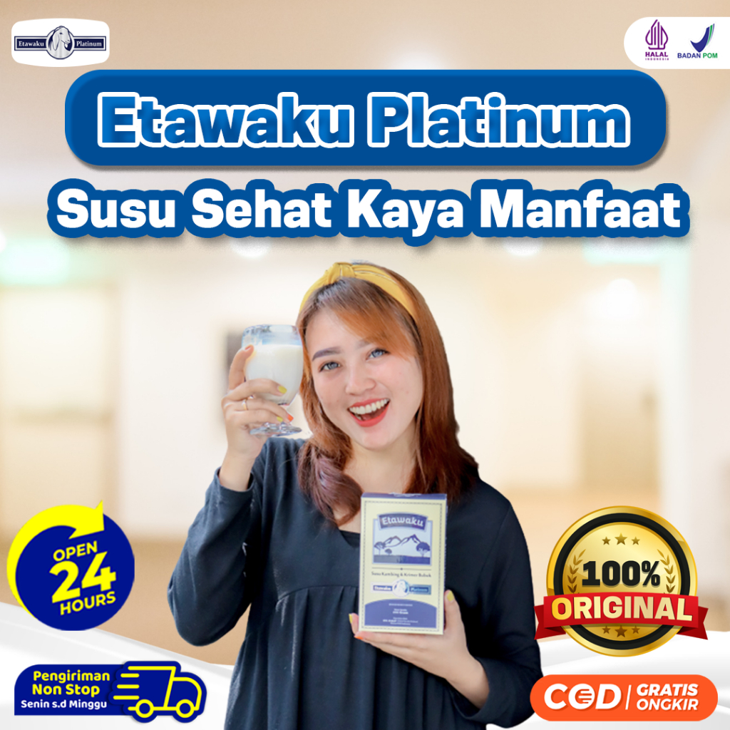 

Etawaku Platinum Susu Kambing Etawa 100% Original Ampuh Atasi Masalah Pernafasan 200 Gram