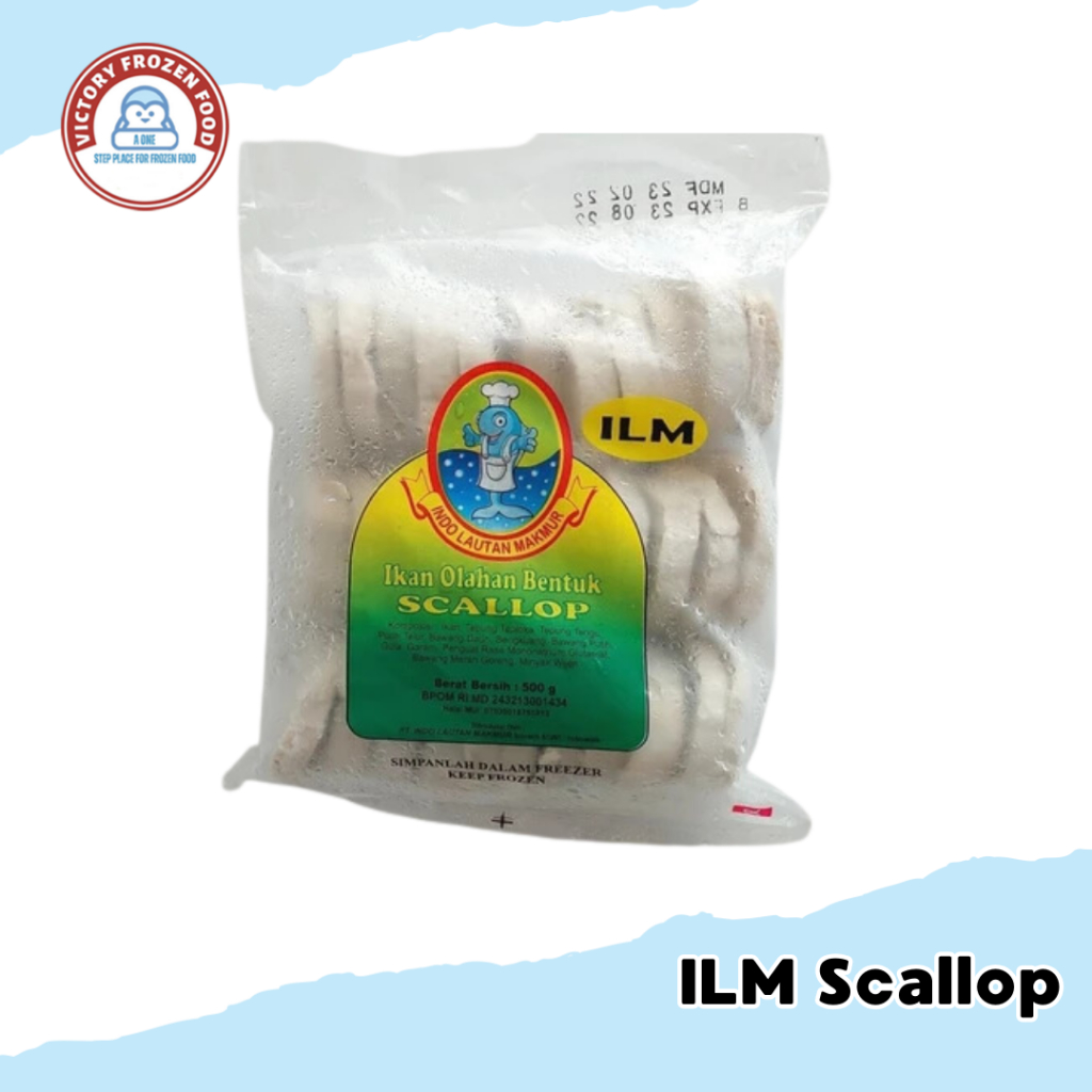 

ILM Scallop 500 Gram/Olahan Ikan/Victory Frozen Food