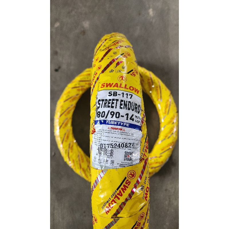 BAN LUAR MOTOR SWALLOW STREET ENDURO 80/90-14 SB 117 TUBETYPE