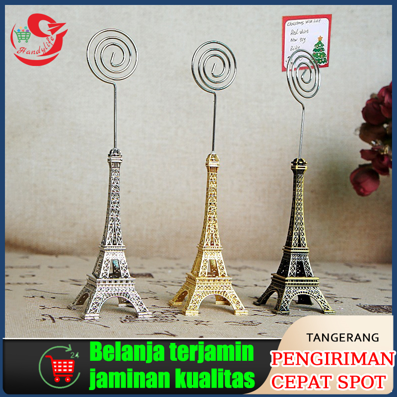 

Menara Eiffel Photo Card Holder Penjepit Foto Kartu Klip Price Tag Nomor Meja