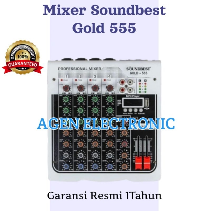 Mixer Soundbest Gold 555 Original 4 Channel