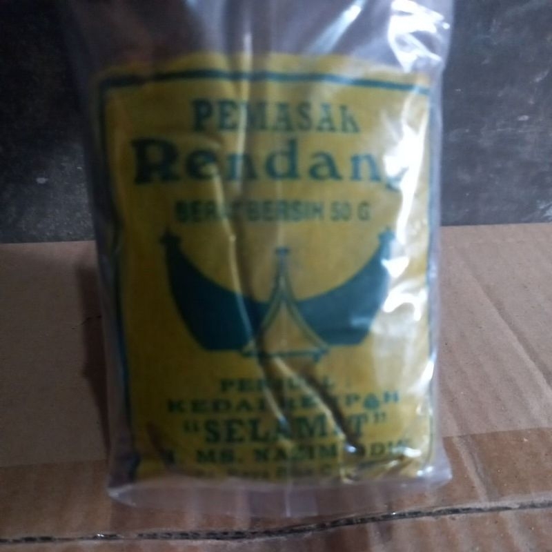 

Bumbu Rendang 50 gr Selamat H. MS. NAZIMUDDIN Solok