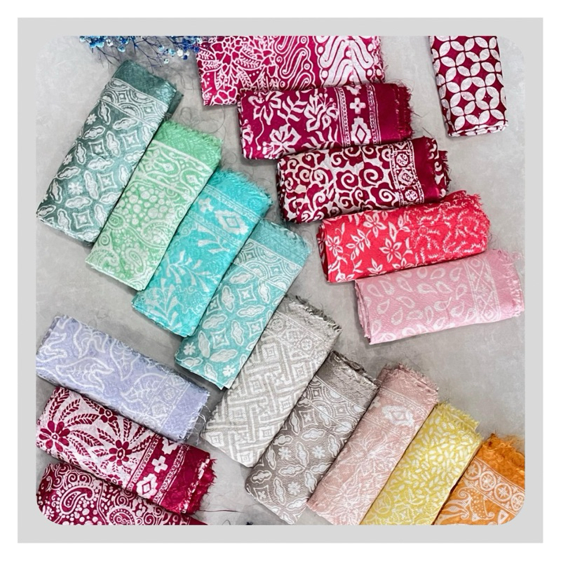 KOL kain batik viscose cap pastel sekelir