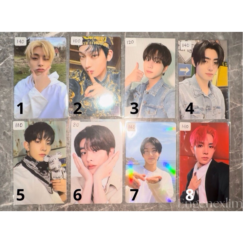 WTS ENHYPEN OFFICIAL PHOTOCARD JUNGWON HEESEUNG JAY JAKE SUNGHOON SUNNO NIKI HOODIE HOLO 3rd ENNIV B