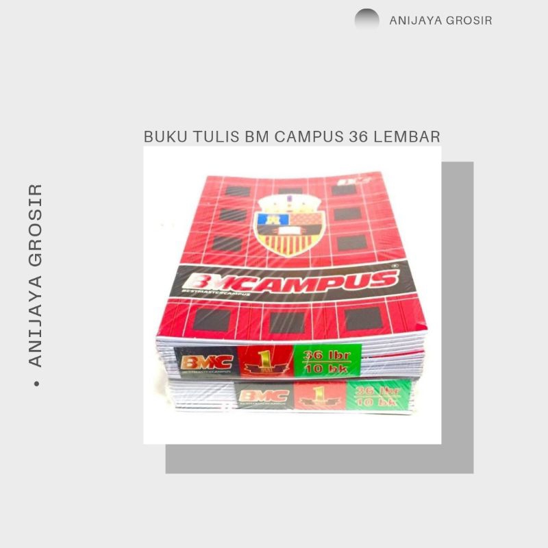 

BUKU BMC KAMPUS 1PACK 10 BUAH ISI 36L TERBAIK DAN BERKUALITAS Paper Stationery