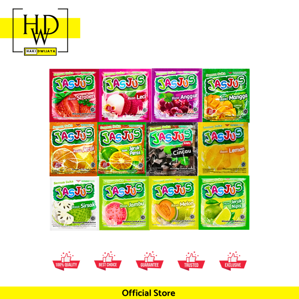 

[10pcs] Jasjus Minuman Rasa Buah Dunia All Varian Sachet