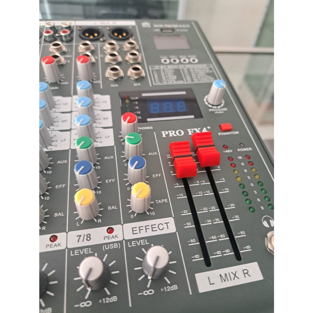Mixer Soundqueen 4ch Pro FX4+ /SQ PRO FX 4/ Profx4