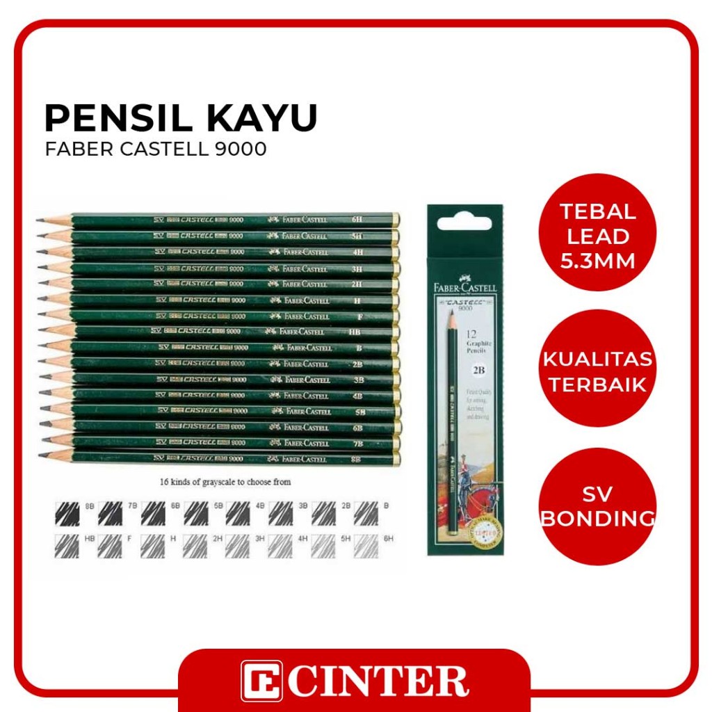 

FABER CASTELL - PENCIL / PENSIL 9000 VARIAN
