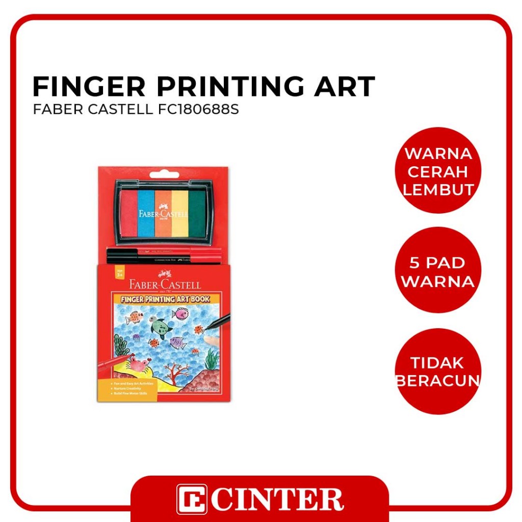 

FABER CASTELL - FINGER PRINTING ART / MEWARNAI DENGAN JARI SET (FC180688S)