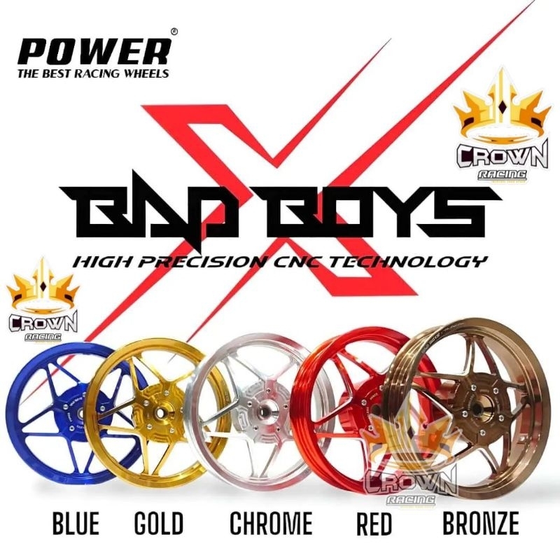 Velg Power Bad Boys Bintang Ring 14 Yamaha Aerox 155