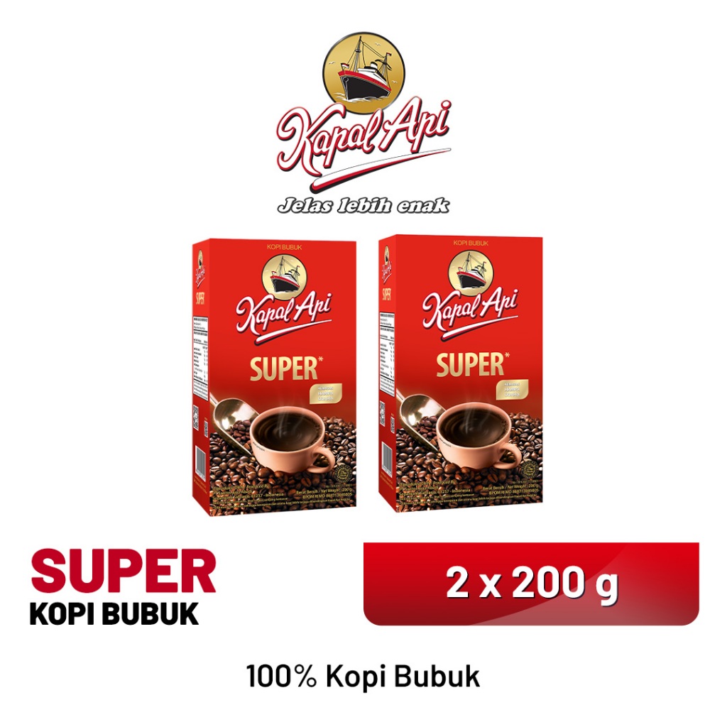 

KAPAL API Super - Bubuk Kopi 2 x 200 gr