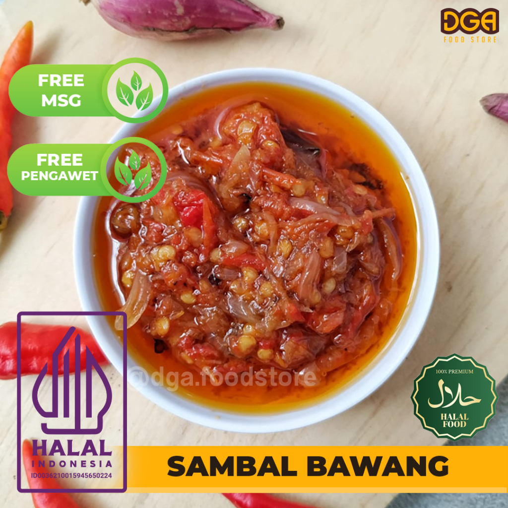 

SAMBAL BAWANG HOMEMADE NON MSG NON PENGAWET