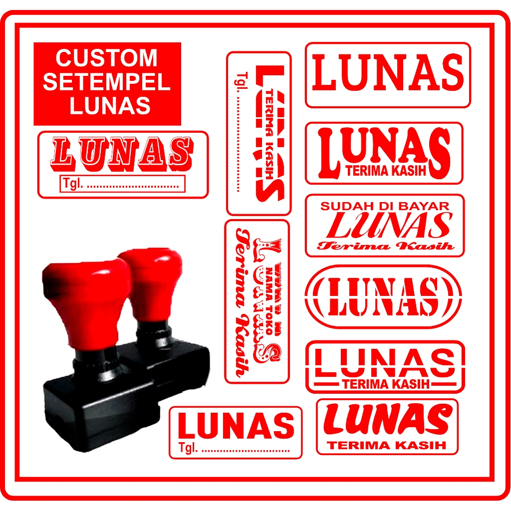 

Stempel Otomatis Lunas Custom