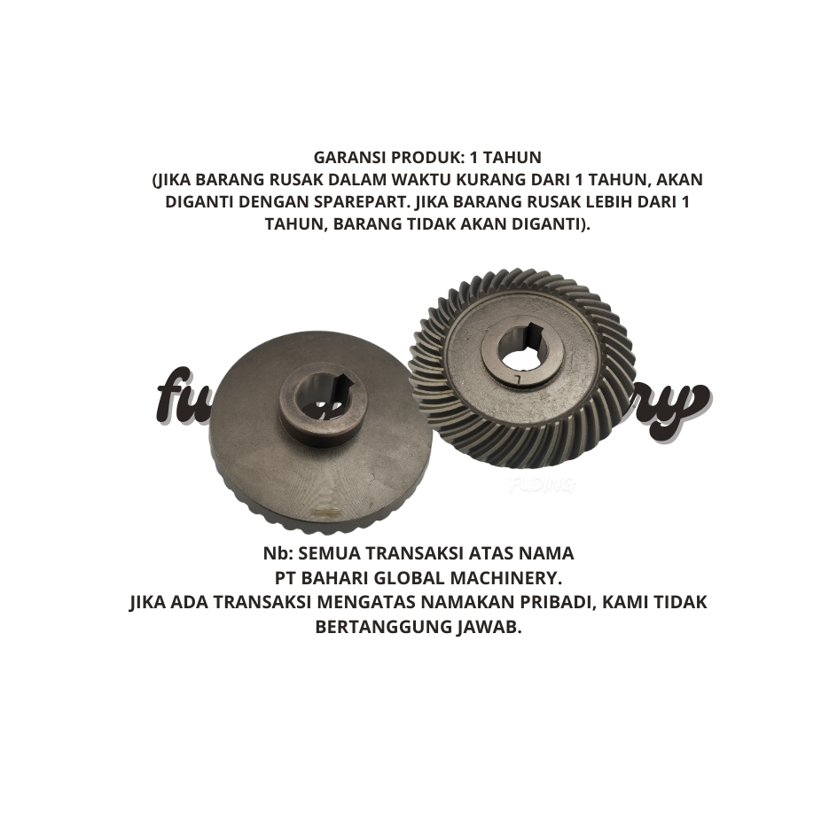 Roda gigi bevel  kipas 4S, lubang 25 ZL065