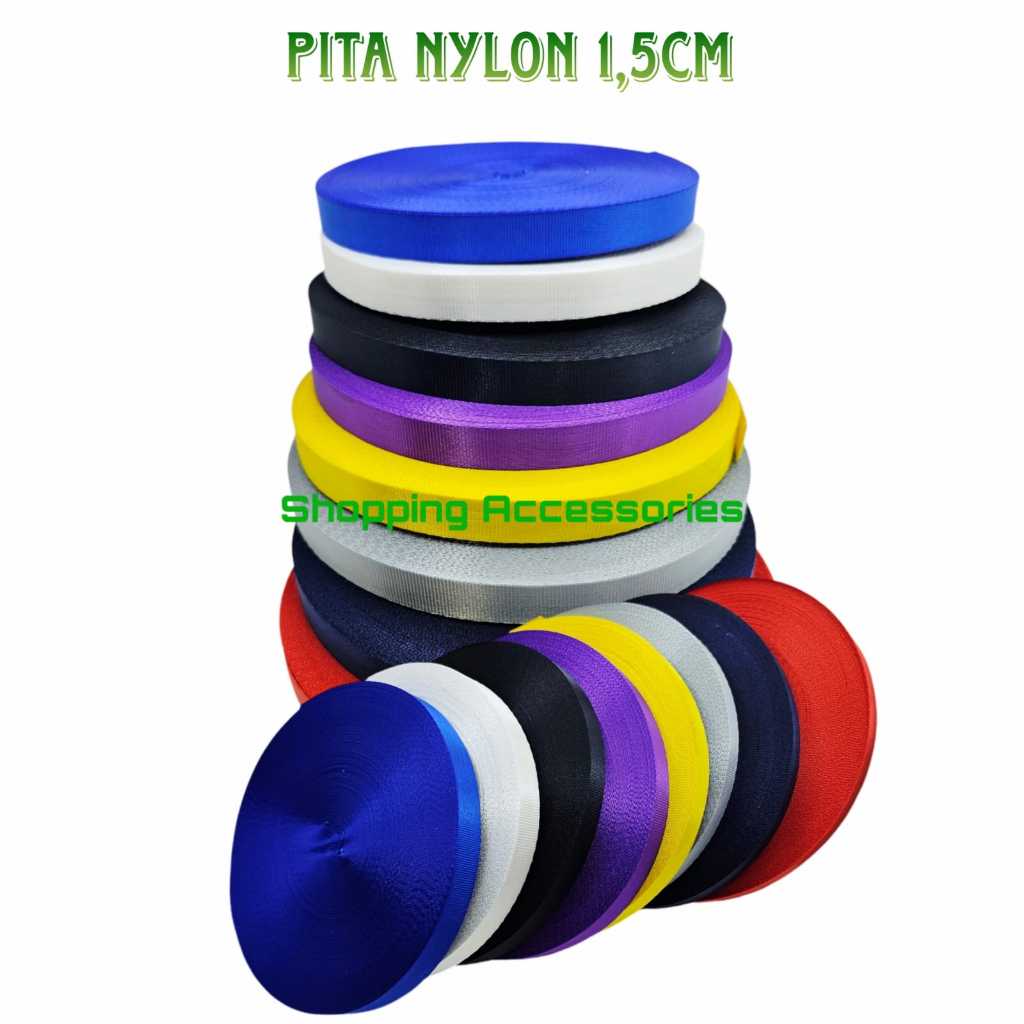 

tali lanyard nylon 1,5cm / tali id card 1,5cm / roll