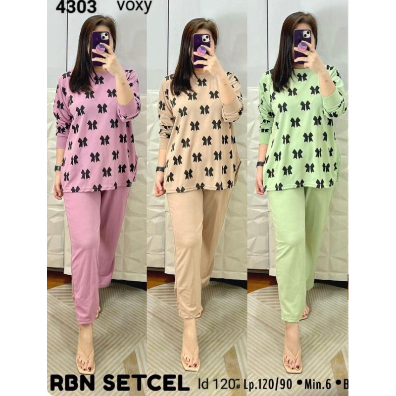 Setelan Voxy babytery lemgan panjang-setelan daily-oneset voxy motif/Setelan Terbaru