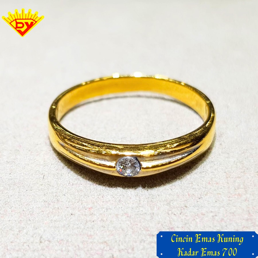 Cincin Emas Kuning Kadar Emas 700