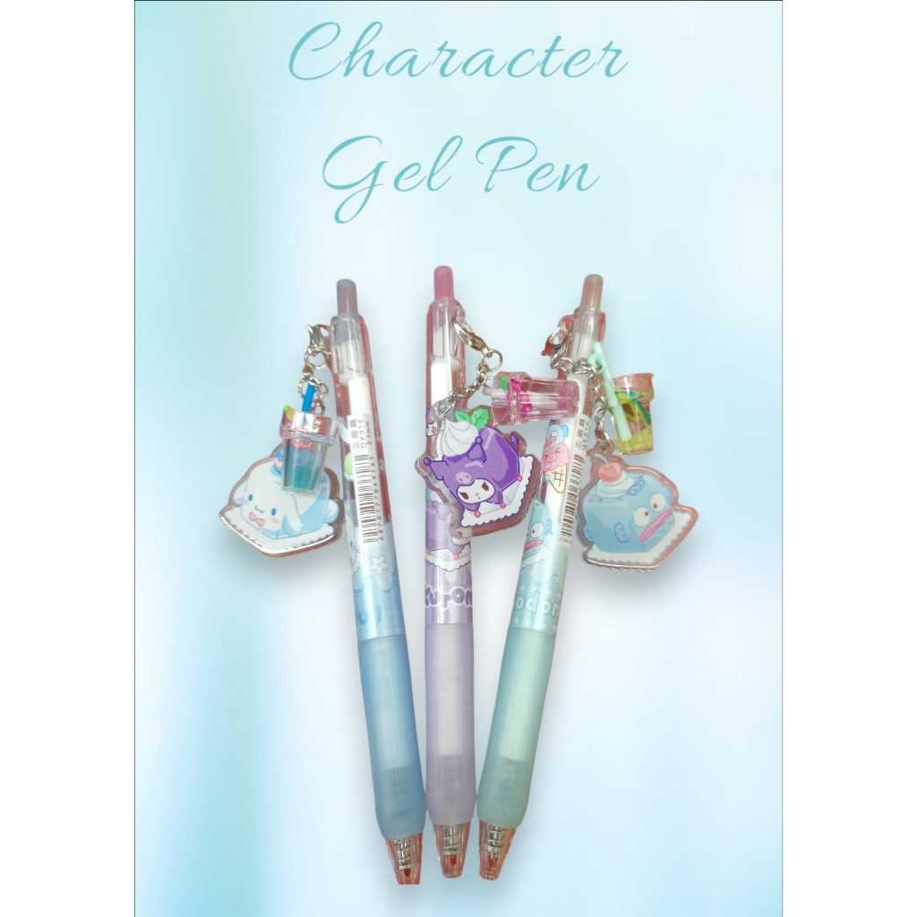 

PULPEN GEL + GELAS ACRYLIC SANRIO DENGAN GANTUNGAN GELAS LUCU