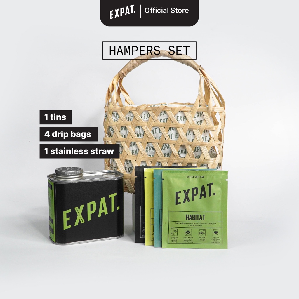 

Expat Roasters Small Package Hampers Gift Set Coffee Biji Kopi / Bubuk Arabica