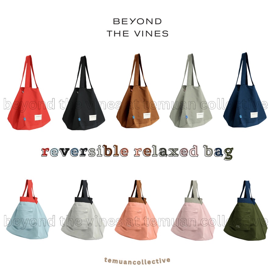Beyond the Vines Reversible Relaxed Bag | BTV Foldable Shopping Tote