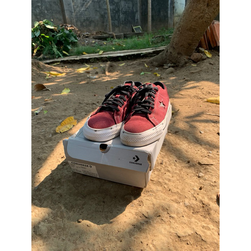 converse original one star merah putih