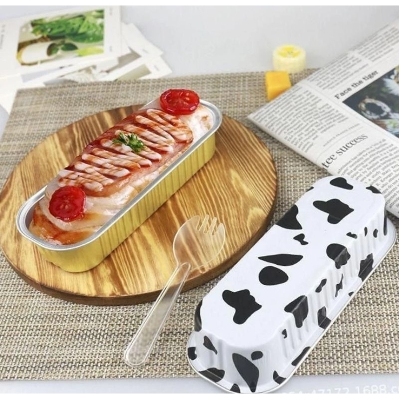 foil aluminium oval dengan tutup