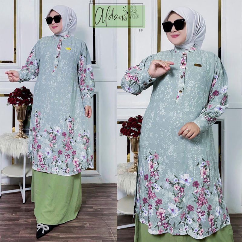 Gamis Malaysia Lengan Balon - Crinkle Airflow