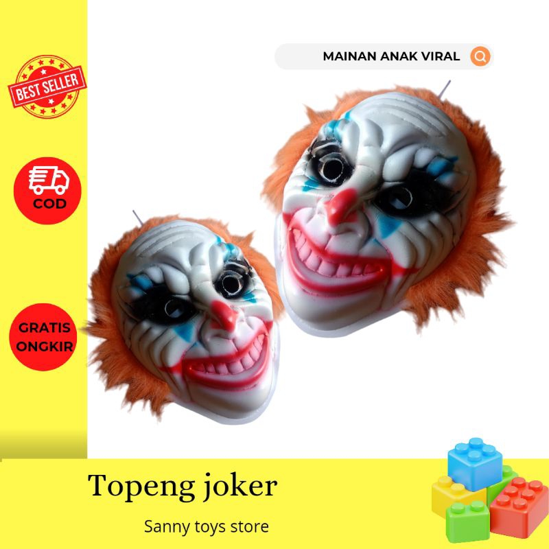 topeng joker,topeng horor,topeng mainan anak,bermain peran