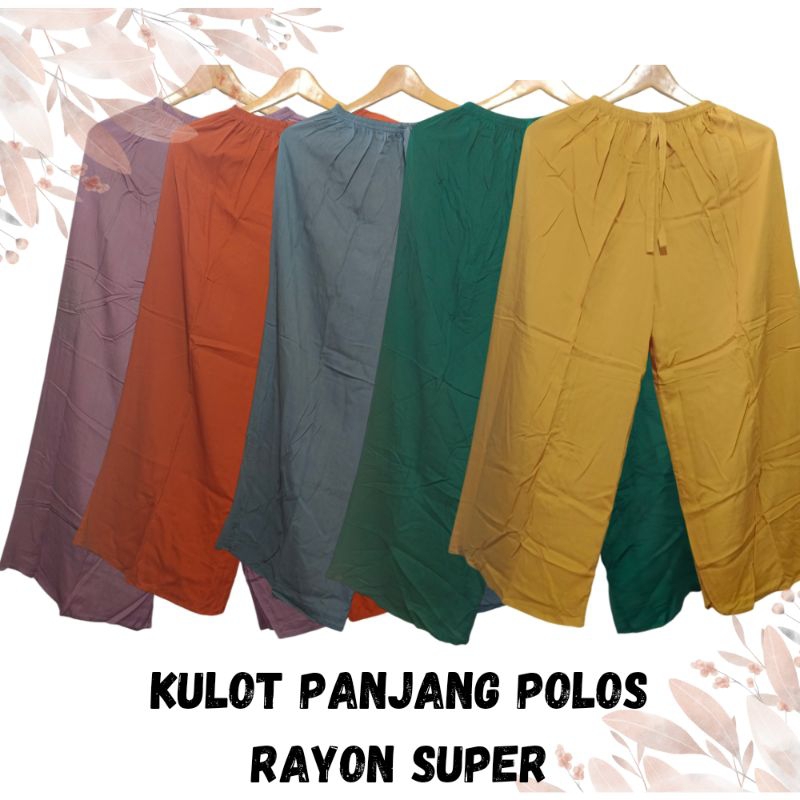 KULOT PANJANG POLOS BALI / CELANA PANJANG / KULOT PANJANG BALI